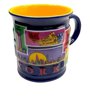 Vintage 2002 New York City Coffee Mug Embossed 3D